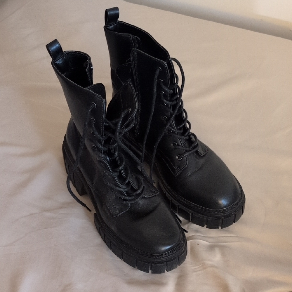 Women's Black Combat Boots